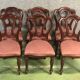 Suite de 6 chaises de style Victorien en acajou