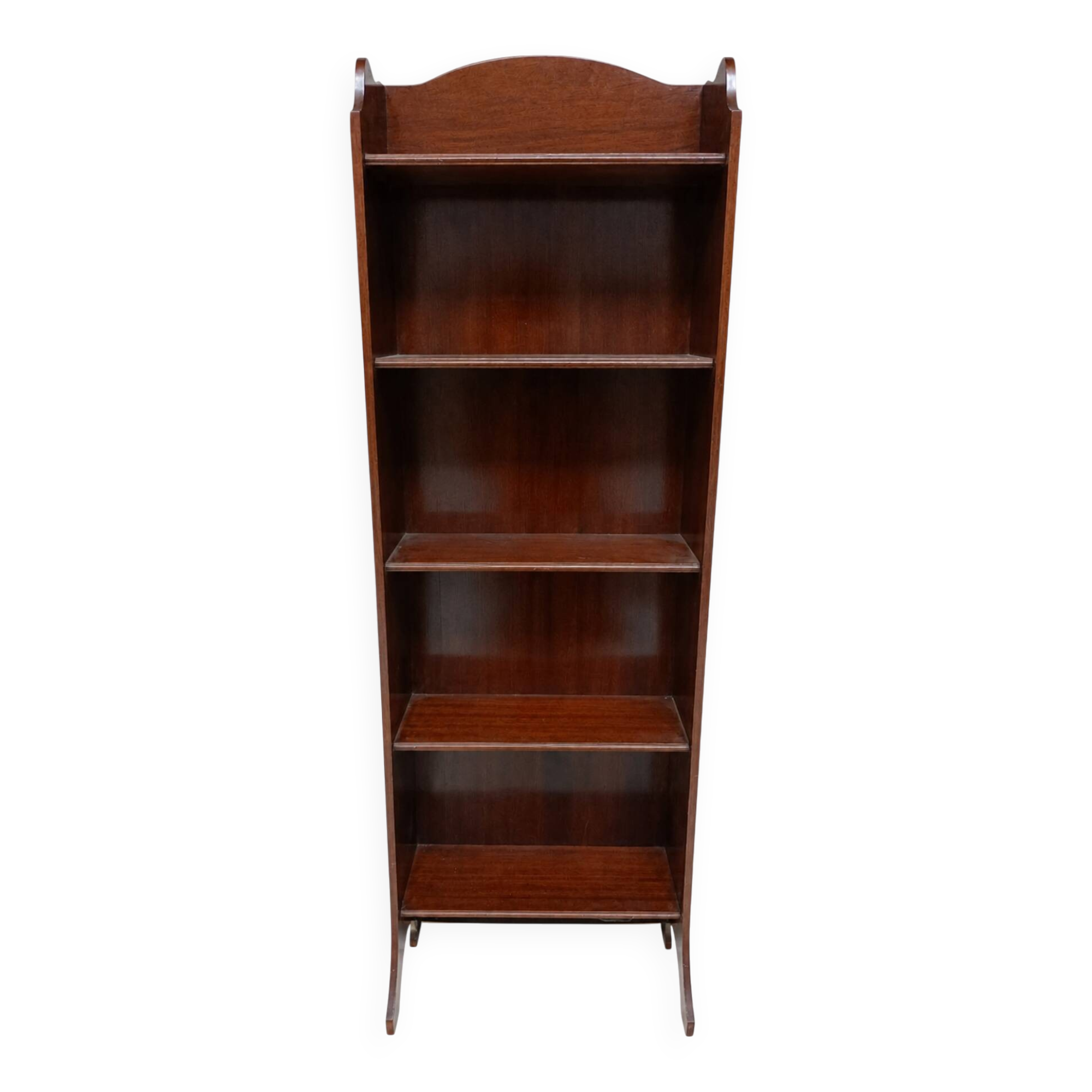 Open mahogany library