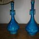 Paire de vases bleu japonisant Th.Deck