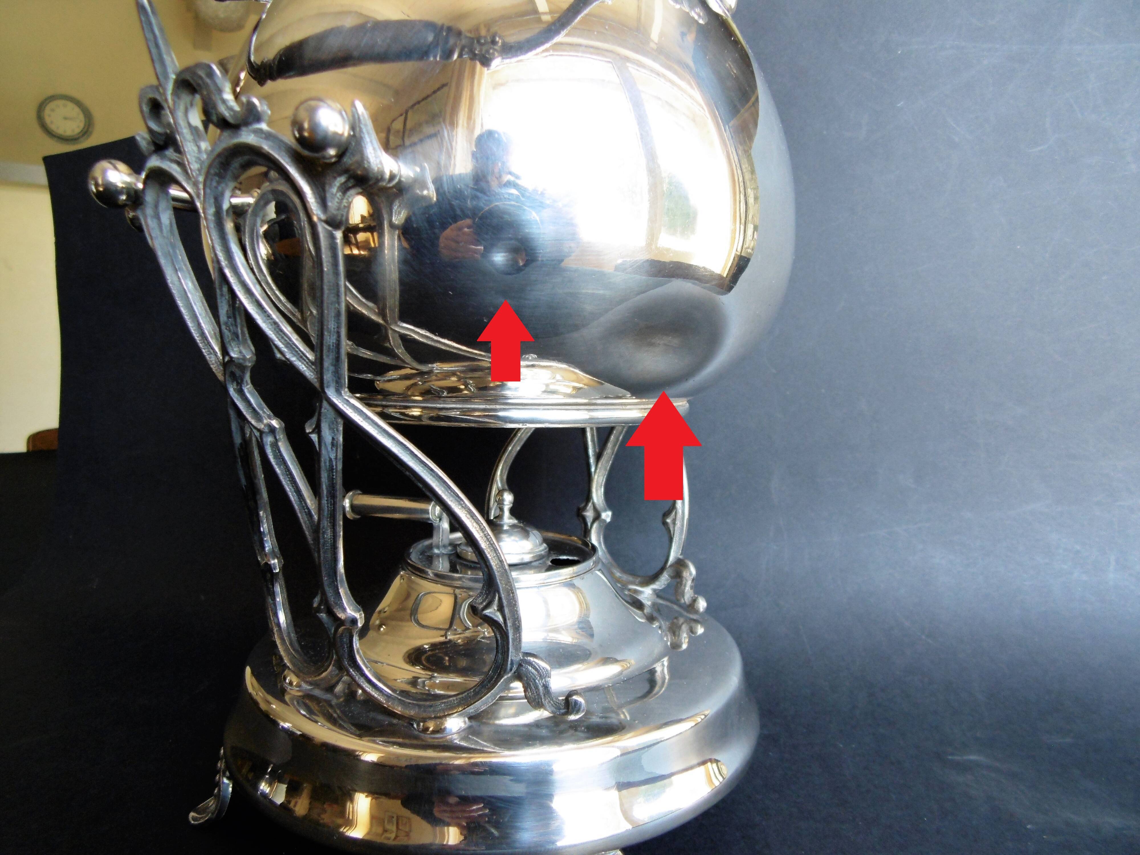 Old samovar silver metal wmfm germany