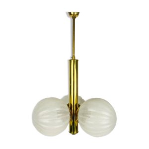 Lustre Kaiser doré à 3 bras,