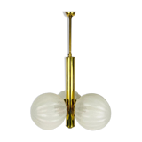 Golden Kaiser chandelier with 3 arms, Germany, 1960s