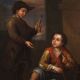Great 18th century genre scene painting