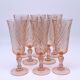 8 flûtes à champagne rose