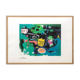 Jean-Michel Basquiat. Sérigraphie en couleurs numérotée. Années 1990.