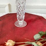 Small vintage crystal soliflore vase