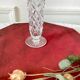 Small vintage crystal soliflore vase