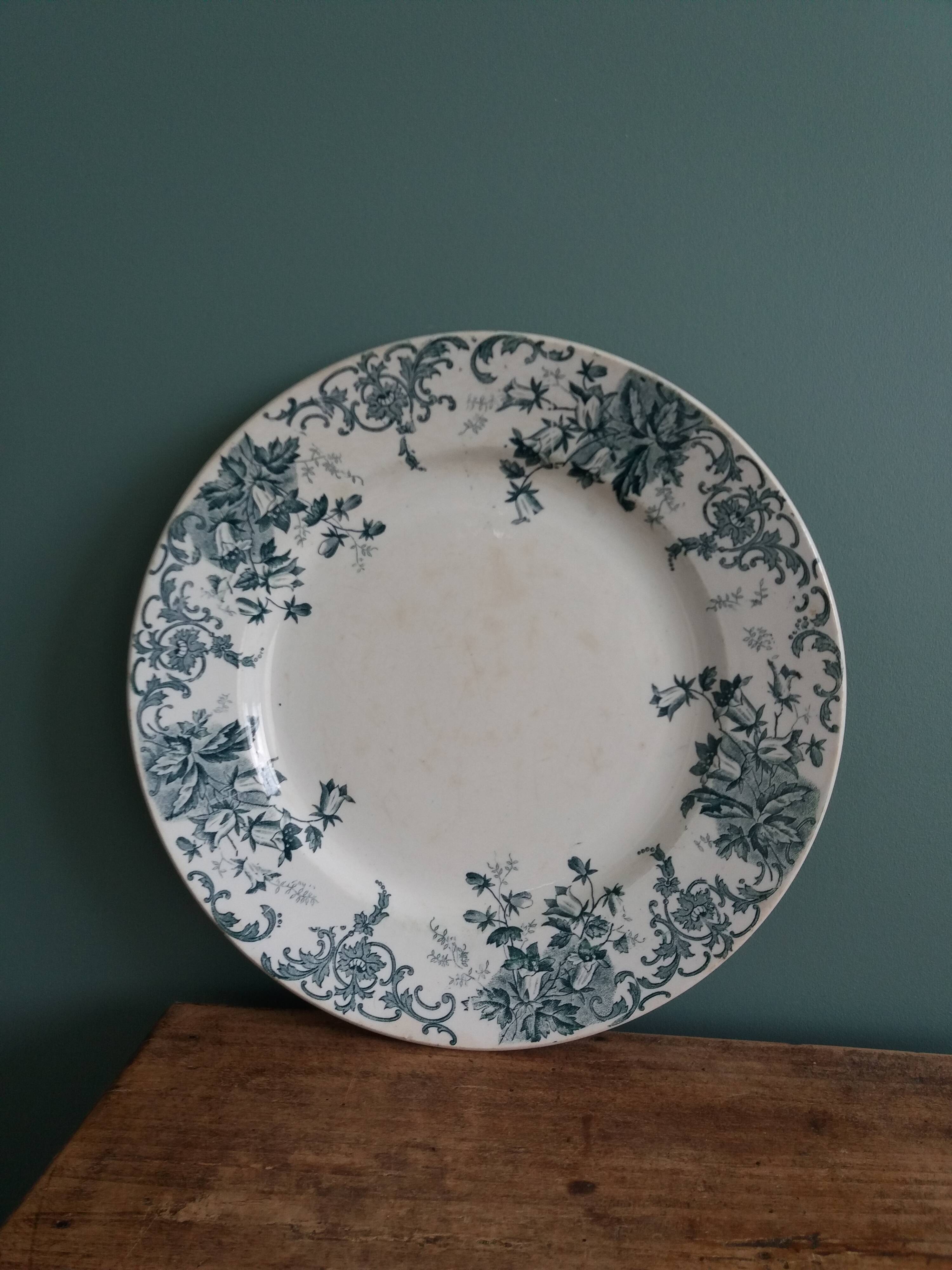 Iron earth dish Saint-Amand and Hamage Campanule