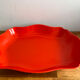 Large vintage Mepal Service Rosti plate – Adolfo Opel – Orange – years