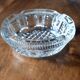 Old cut crystal ashtray Art Deco decor Vintage 40s/50s