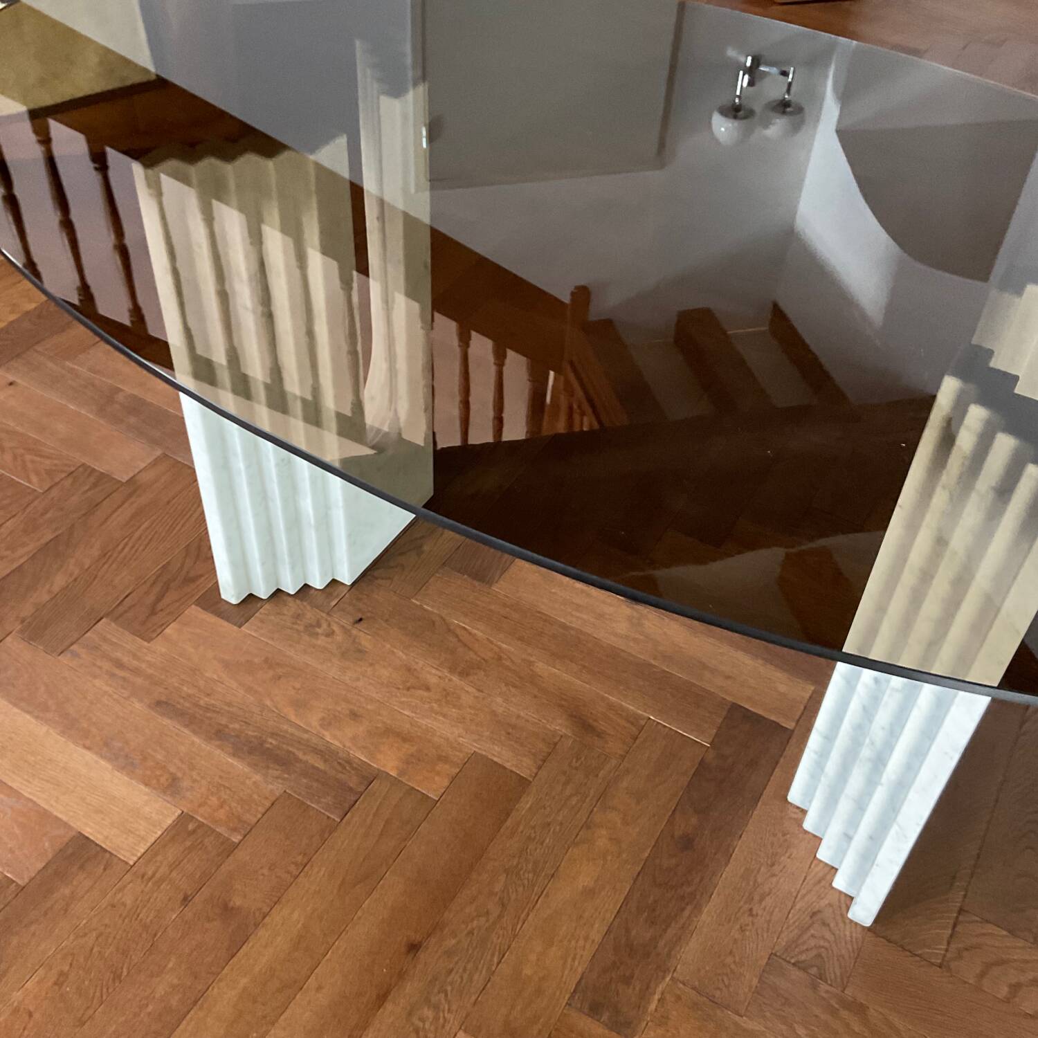 Table à manger Carlo Scarpa pour Cattelan 1970s