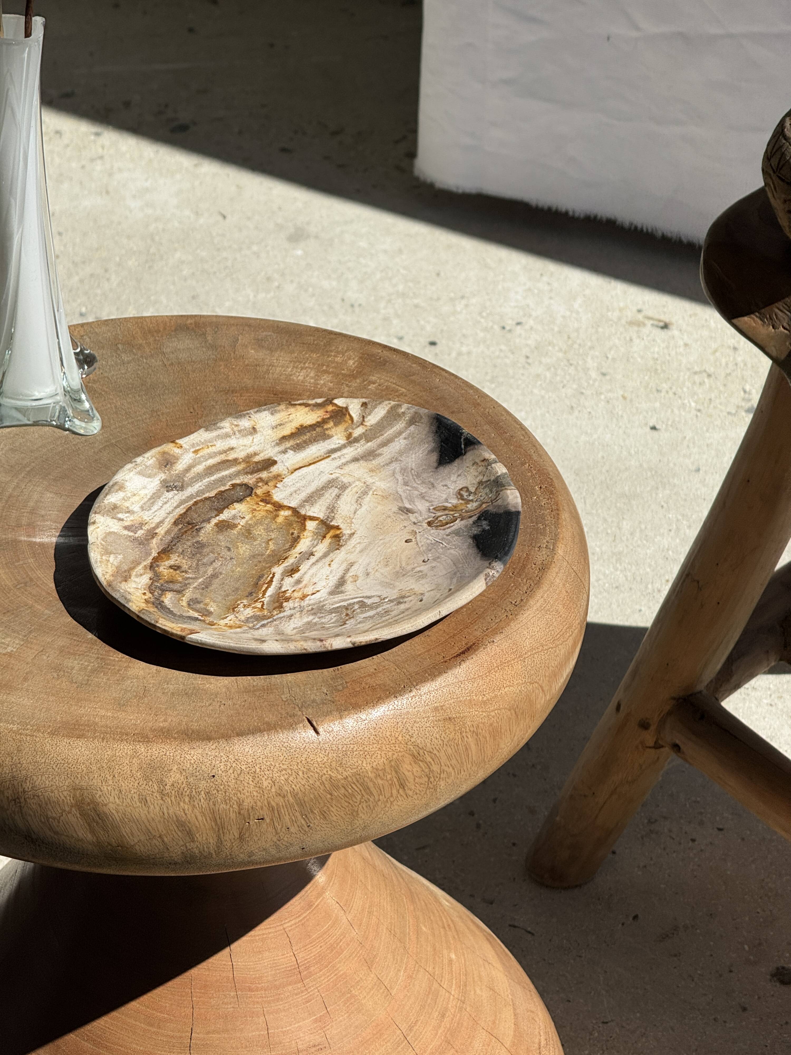 Pawn Natural - Stool, side table, end table in solid mango wood