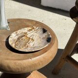 Pawn Natural - Stool, side table, end table in solid mango wood