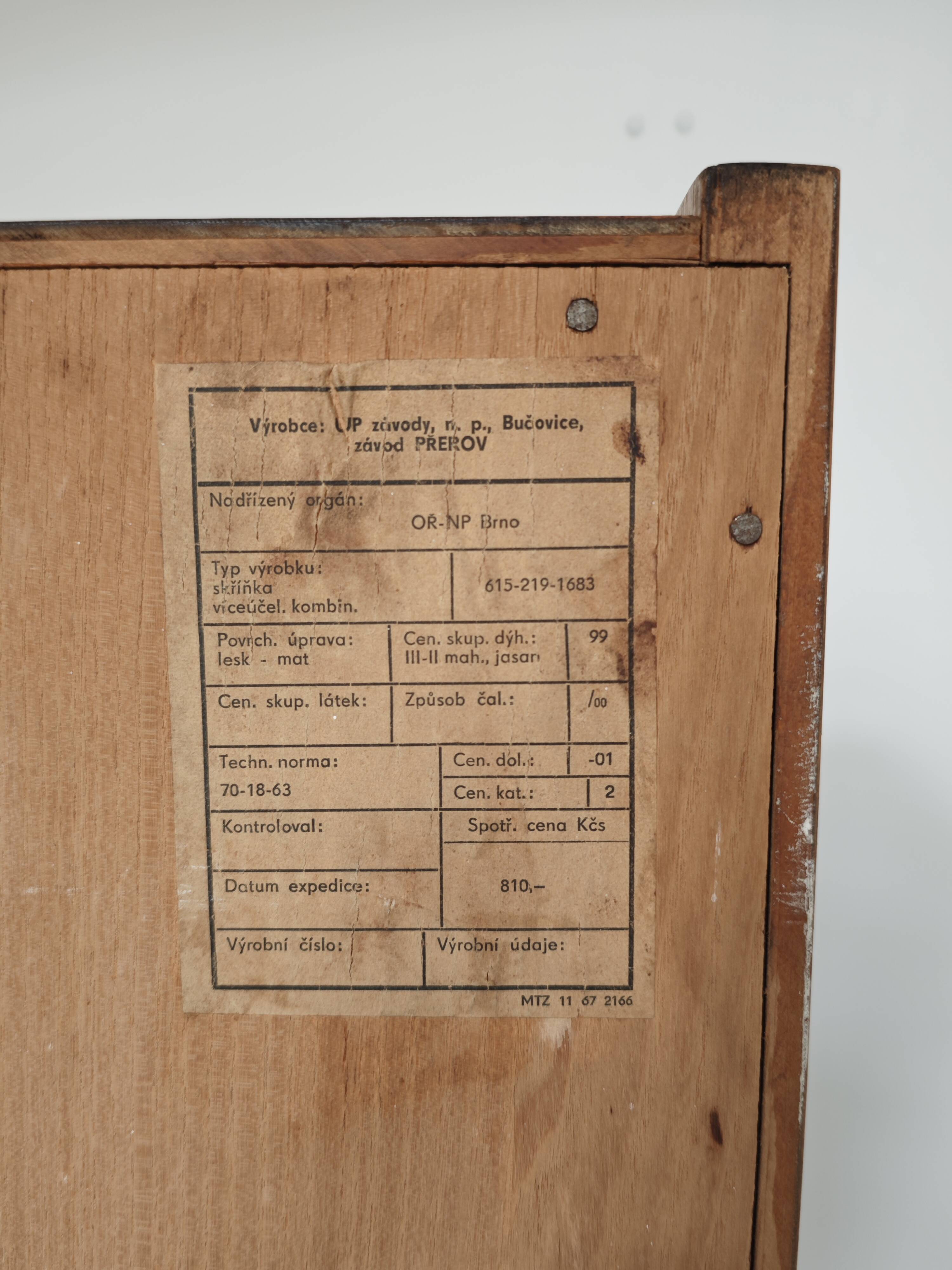 Office Secretary by Frantisek Mezulanik for UP Zavody 1960