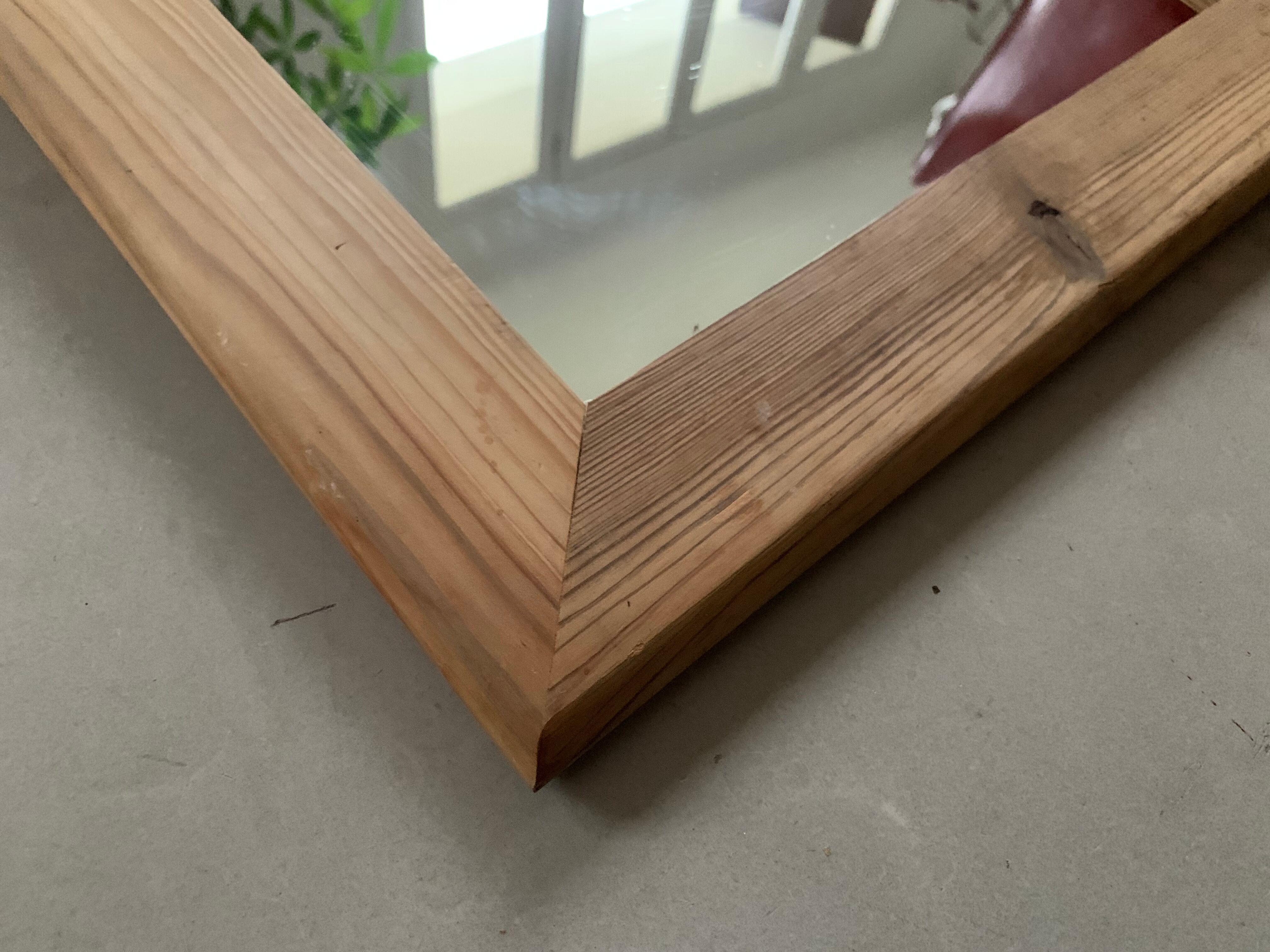 Wooden mirror Vintage habitat