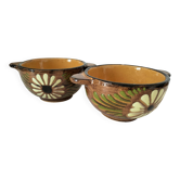 Vintage ear bowl duo