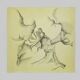 Mixed media, oil and black pen on canvas, Serge Goldwitcht "Gliding"