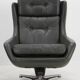 Midcentury Swivel Rocking Armchair, Peem, Finland, 1970s