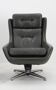 Midcentury Swivel Rocking Armchair, Peem, Finland, 1970s