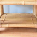 Vintage bamboo bedside tables
