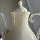 White Bavarian porcelain teapot H27