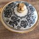 Limoges sugar bowl hand-painted Le Tallec x Rochas Paris vintage 1950s