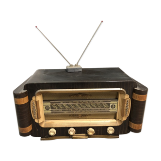 Radio old vintage structure wood perfect condition