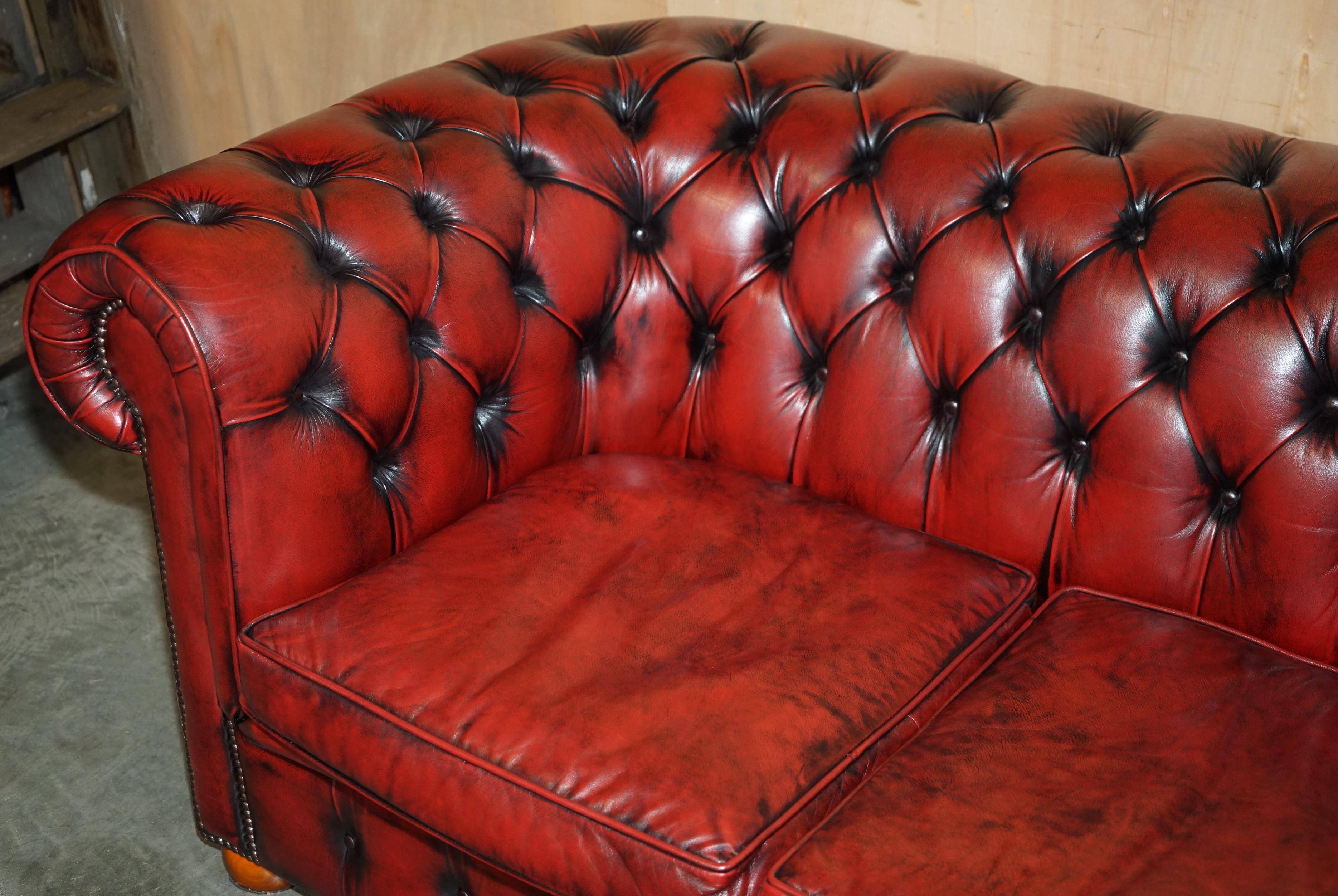 Vintage leather Chesterfield sofa