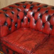 Vintage leather Chesterfield sofa