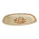 Large Oval Antique Ceramic / Stoneware Dish with Floral and Thistle Decoration