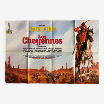 Cinema poster "The Cheyennes" John Ford 80x120cm 80's