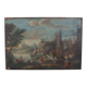 Coastal Landscape, Oil On Canvas, Italy, 18th Century