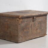 Ancien coffre en bois massif (Année 1830) #34