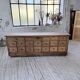 Meuble de métier 1950 en pin
