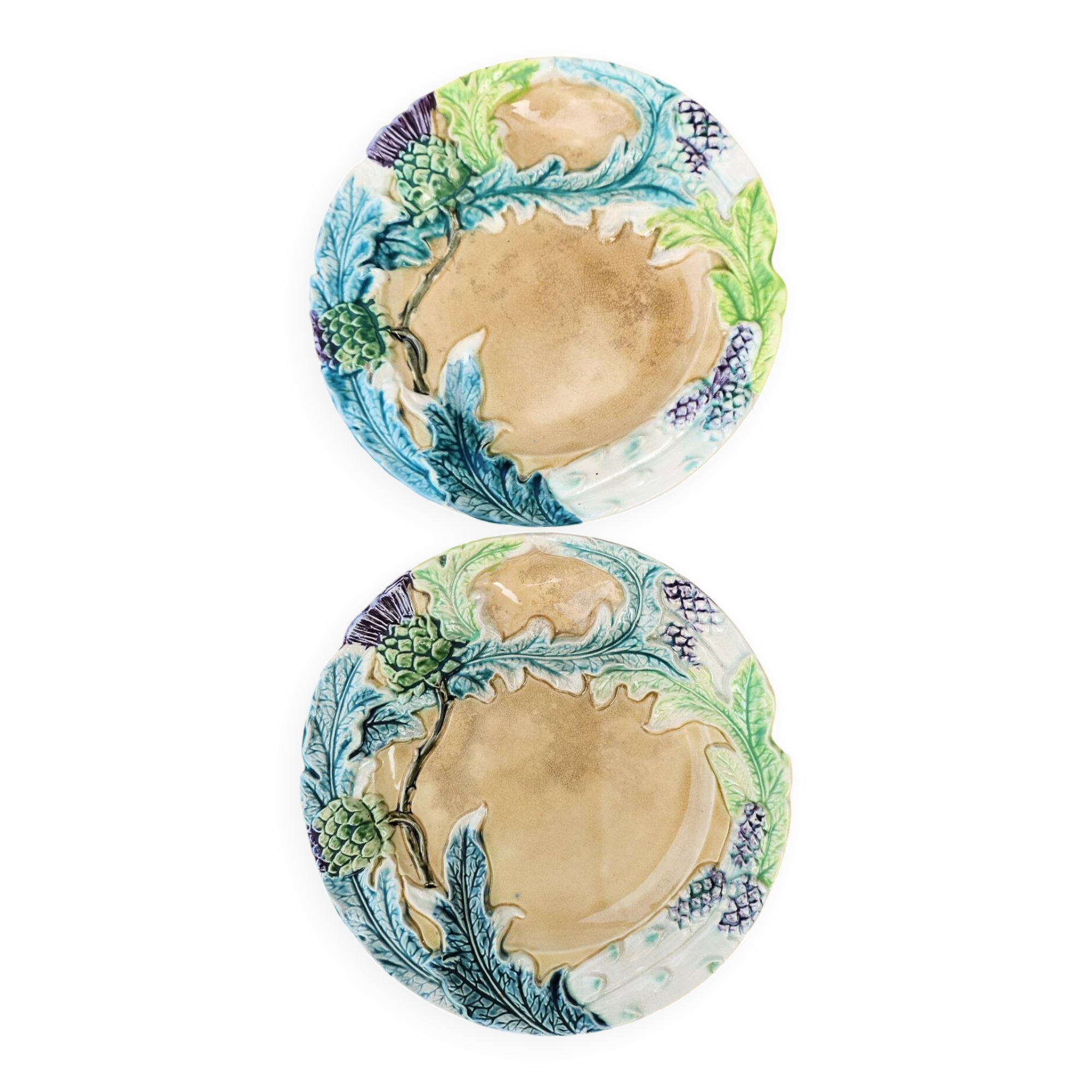 2 barbotine plates