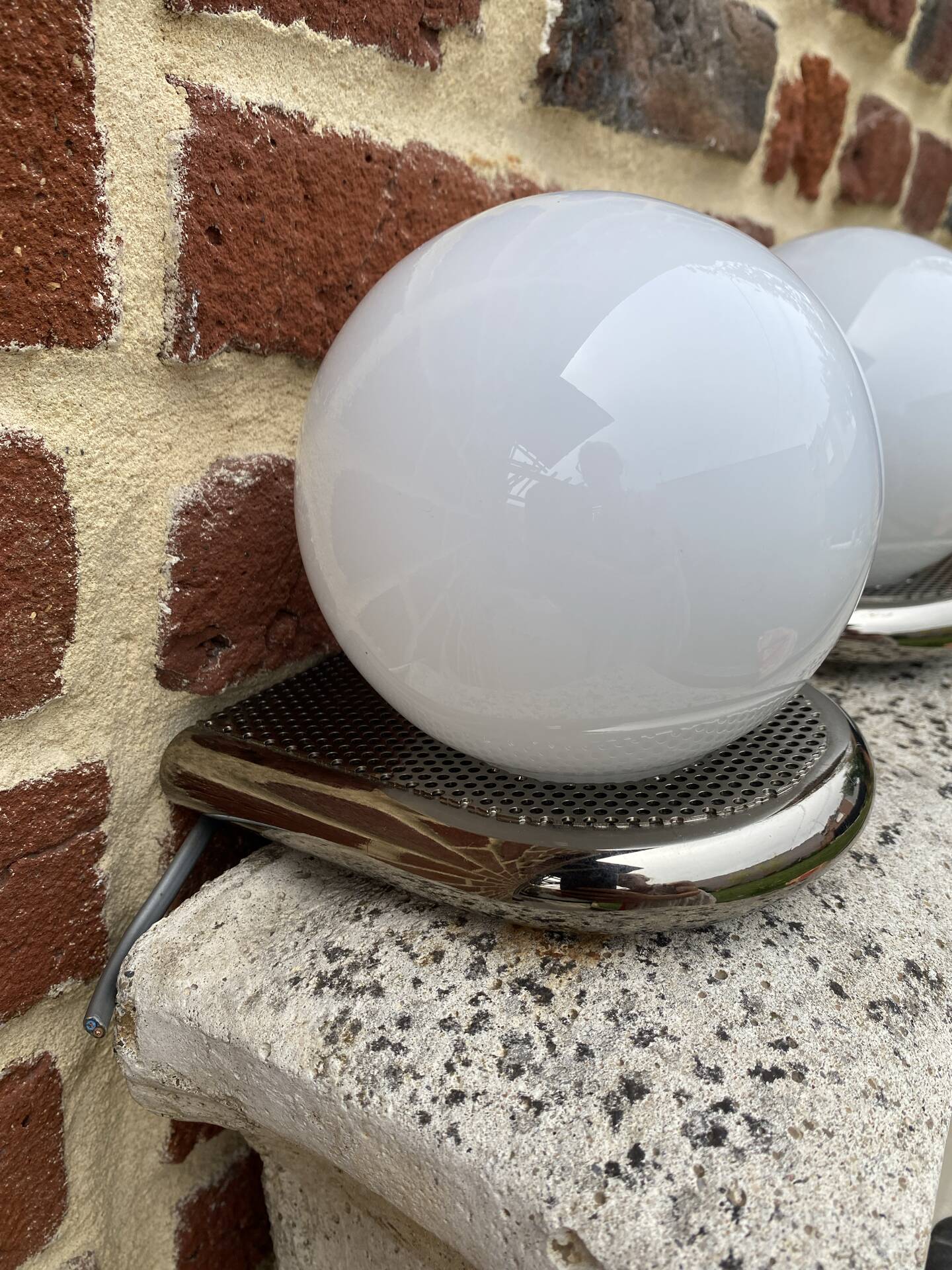 Pairs of vintage wall lights