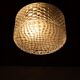 Lampe de plafond vintage en verre géométrique
