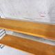 Vintage wall shelf in cherry and black metal Style String Tomado