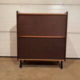 Library, vintage display case