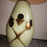 Lamp signed Louis Drimmer in earthenware
