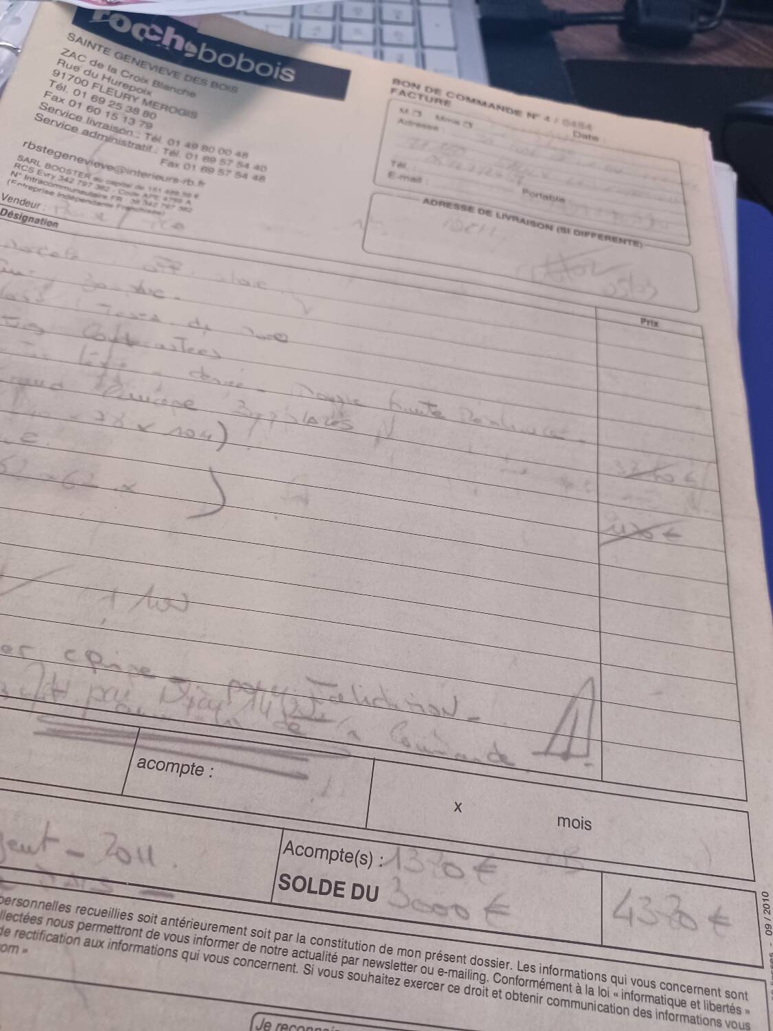 Roche Bobois 3-seater sofa with ottoman