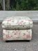 Pouf / Square vintage footstool with floral pattern – 70s Cottage style