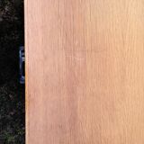 Vintage oak desk with 5 drawers.