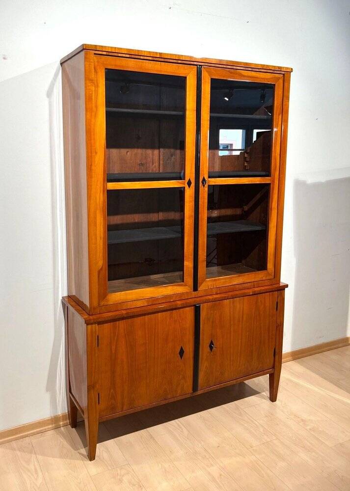 Biedermeier Top Showcase or Vitrine in Cherry Wood, South Germany, 1830
