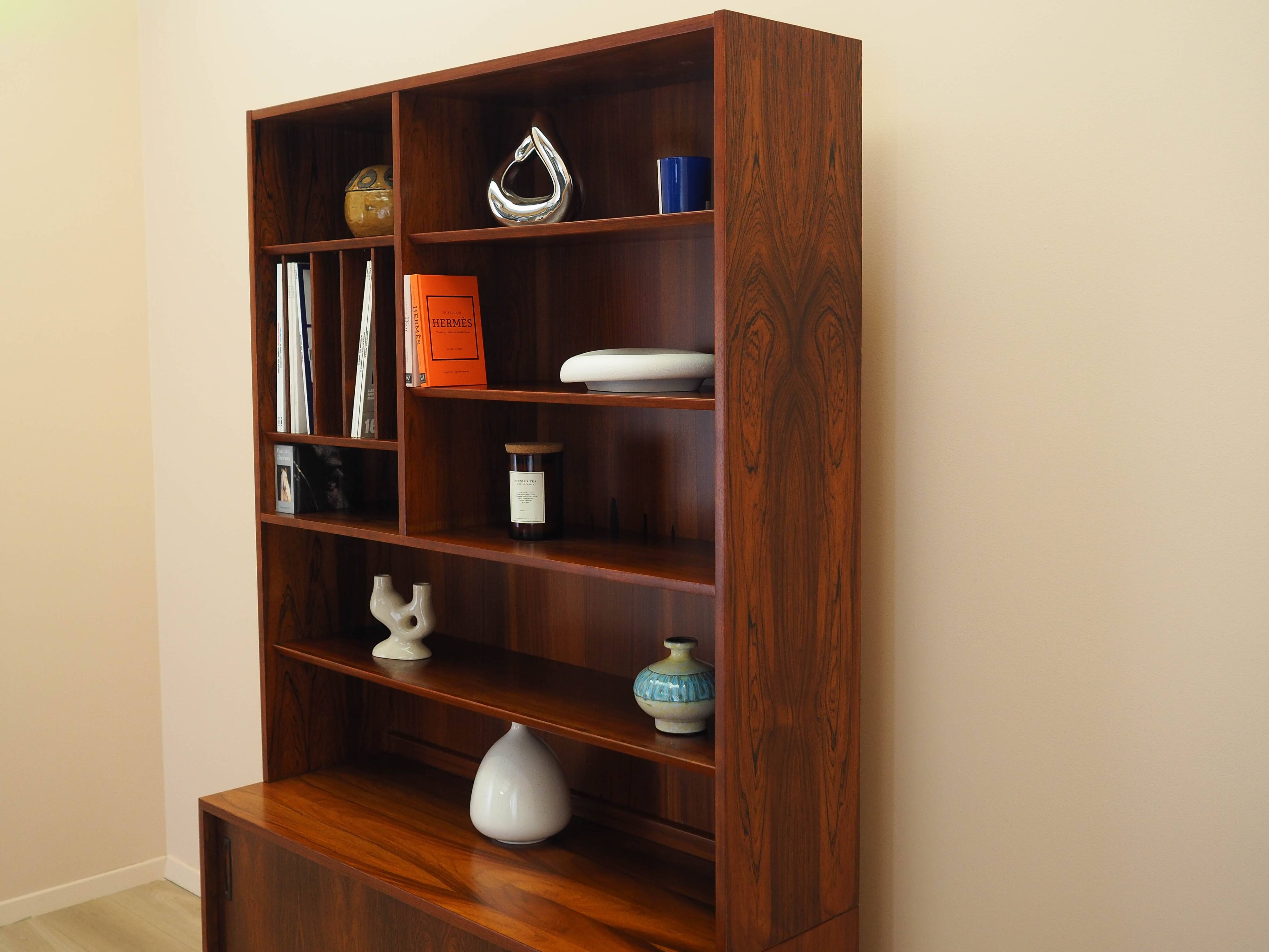 Rosewood bookcase, Danish design, 1970s, manufactured by Hundevad