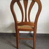 Series of 4 cherry wood chairs