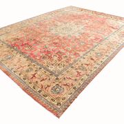 9x12 Pale Red & Cream Classic Persian Rug, 279x374Cm