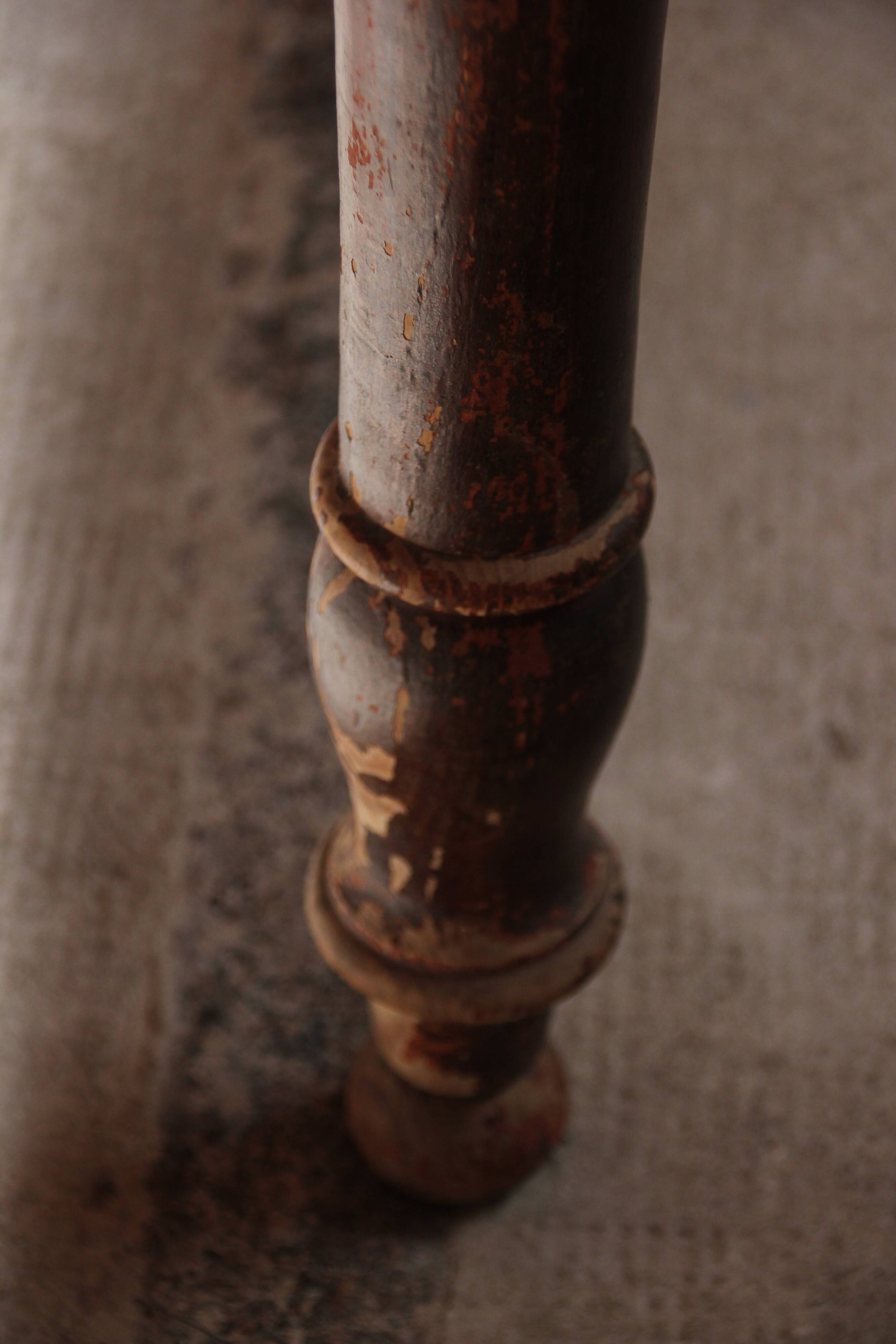 Old wooden and marble toilet table