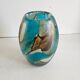 Ovoid vase in multicoloured blown glass signed Mdina - Circa 1960