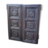 Sculpted doors pair